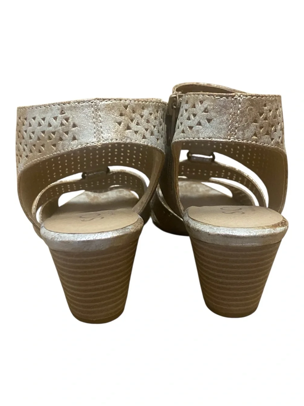 Soul Naturalizer Dez Wedge Gladiator Style Sandals Metallic Gold
